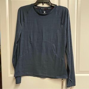 Spyder Active Base Layer Long Sleeve Shirt Women's Med Gym Training Athletic
